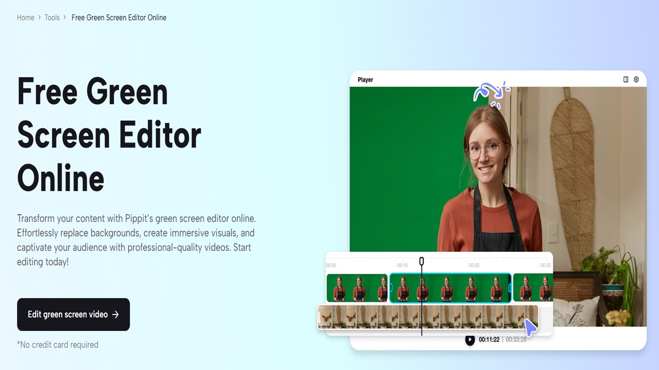 Pippit AI Green Screen Editor: Streamers and Gamers Use for Live Broadcasts